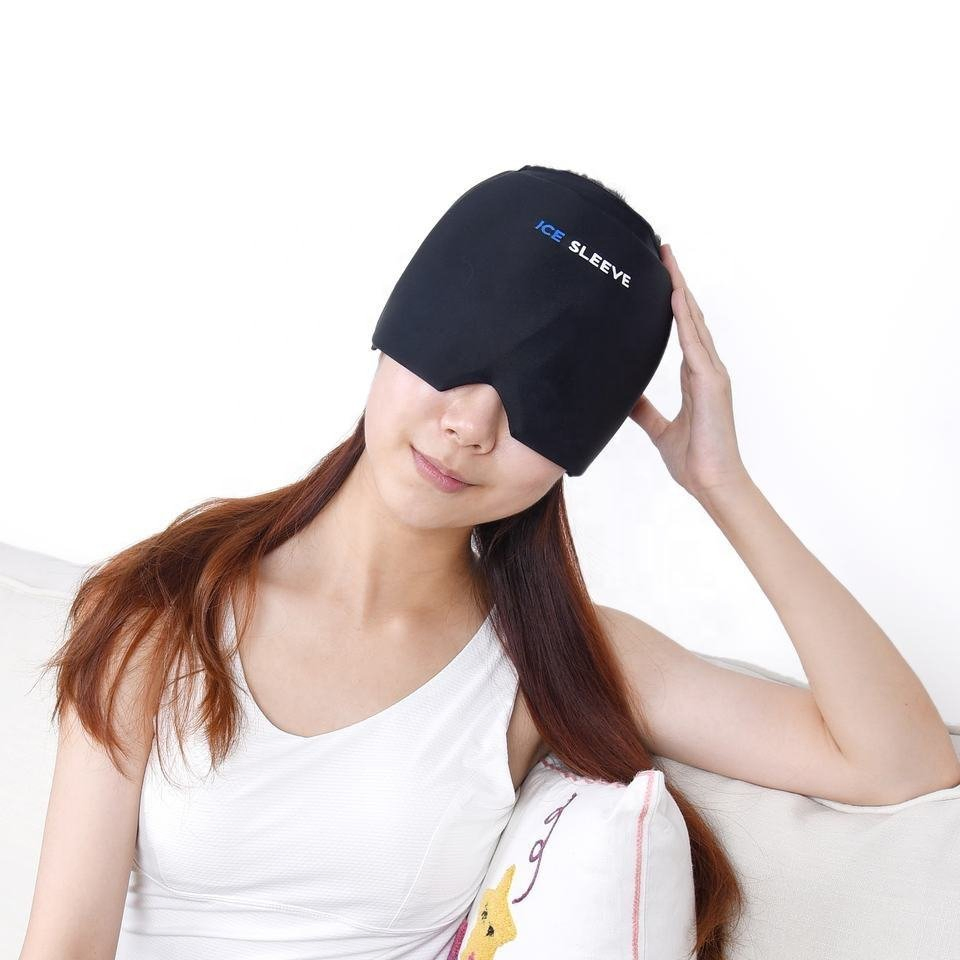 Reusable Hot Cold Gel Compress Headache Relief Hat Migraine Relief Cap