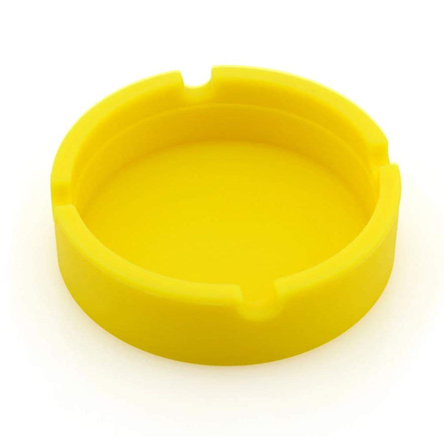 Factory Cigar Ashtray Silicone OEM Logo Indoor Unbreakable Burn-Resistant Home Ashtrays Cigarette Ashtray