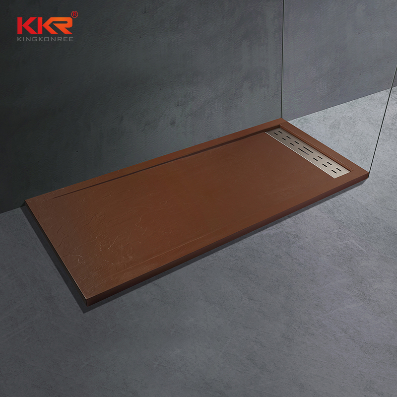 100/120*80mm Customized Size Artificial Stone Shower Tray