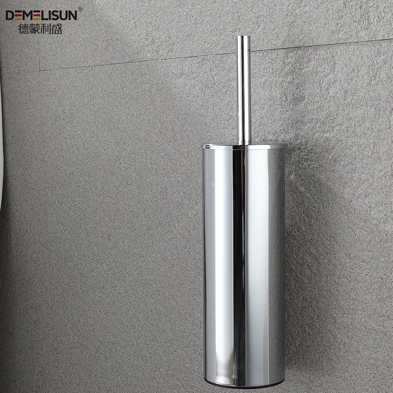 304 Stainless Steel Toilet Accessories Brushed Nickel Wall Mount Toilet Brush Holder