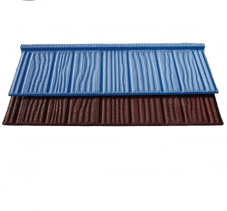 Long Span Traditional Style Stone Coated Metal Roofing Shingles for Apartments Warehouses Workshops Made of Durable Materi