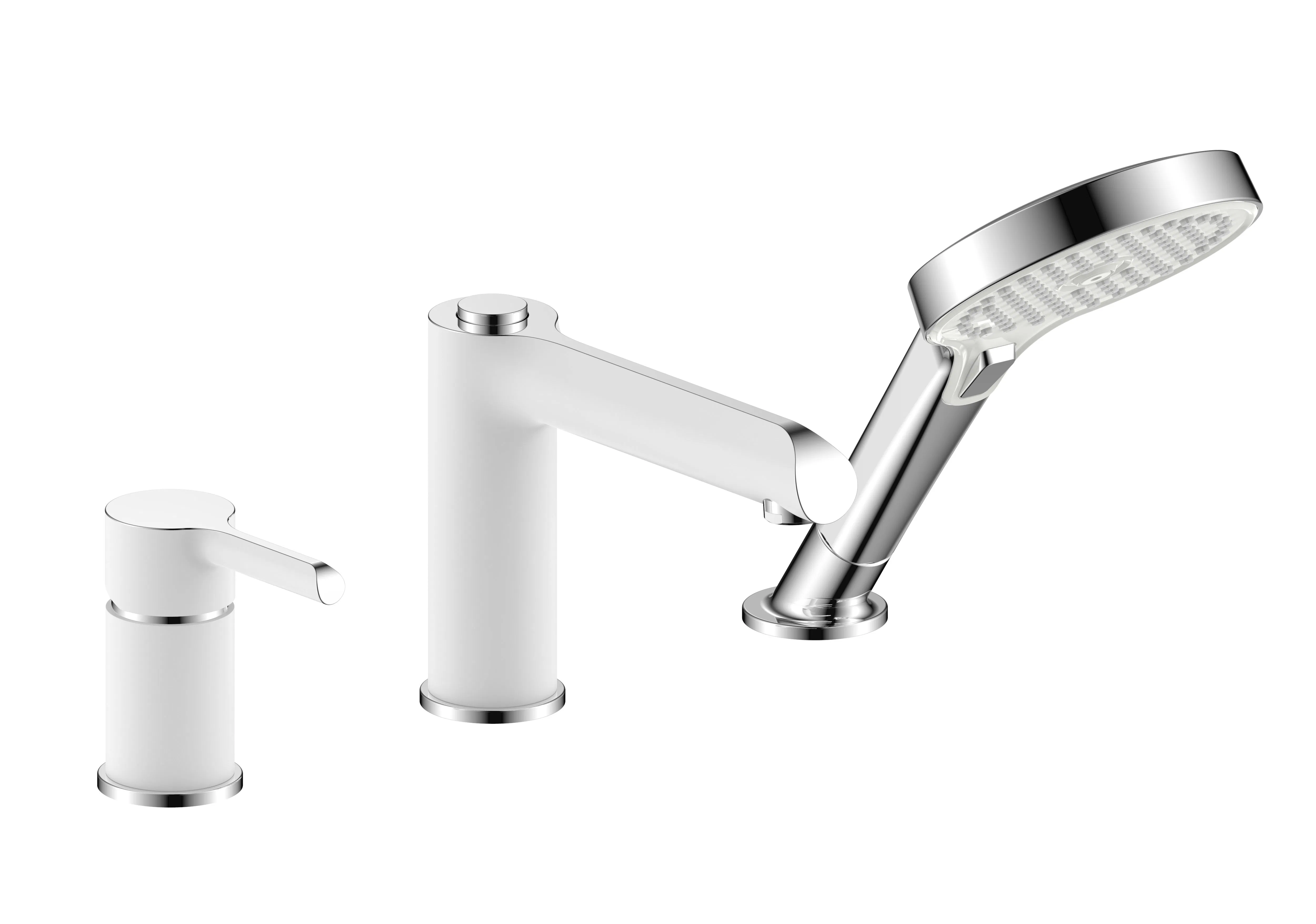 Mounted Bathtub Tap Brass Bathtub Shower Hot and Cold Faucet Bath Mixer Tap with Shower