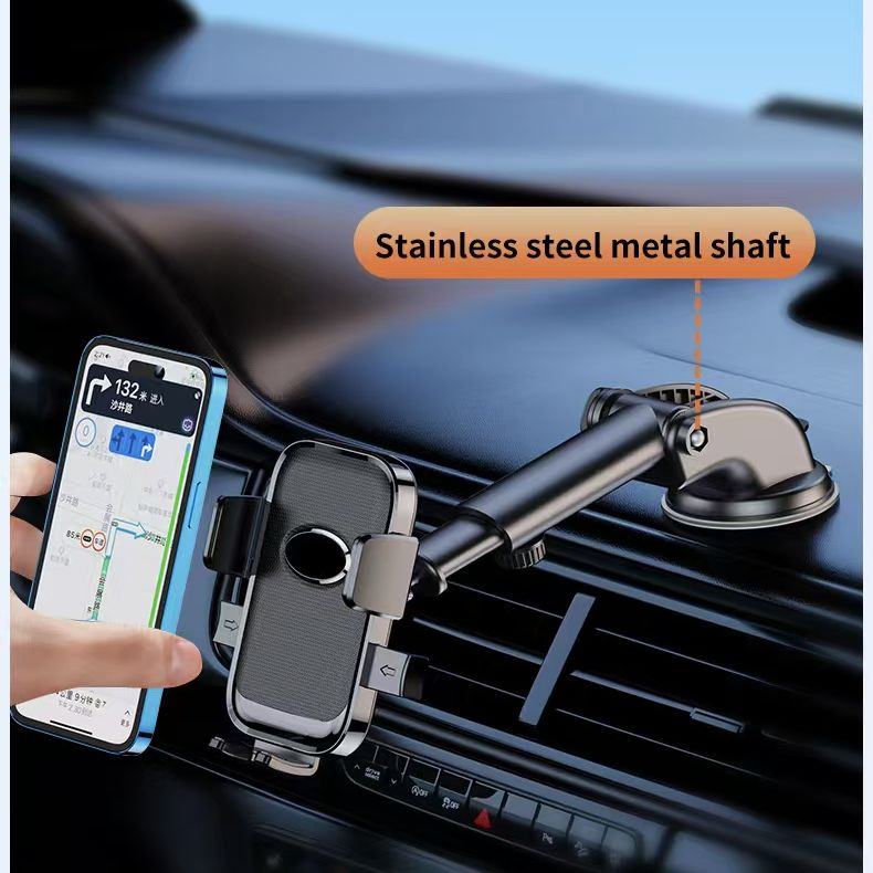 Крепление для телефона в авто GM с вращением и управлением одной рукой