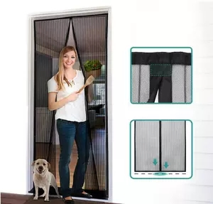 Hexagonal Holes Polyester Door Curtains Netting