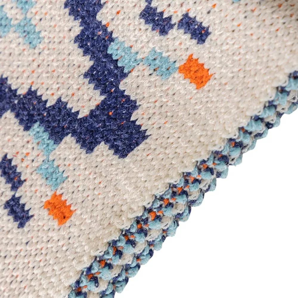 Versatile Knitted Acrylic Throw Blanket Warm Lightweight Soft Throw for Home Decor