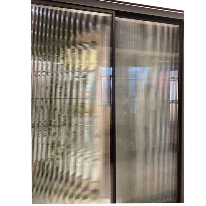 Narrow Frame Commercial Interior Sliding Glass Wall Door