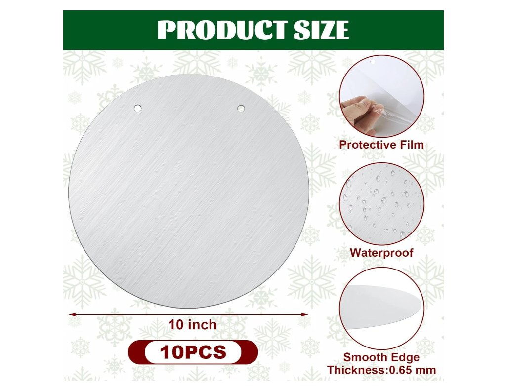 Заготовки для сублимации, круглые дверные подвески