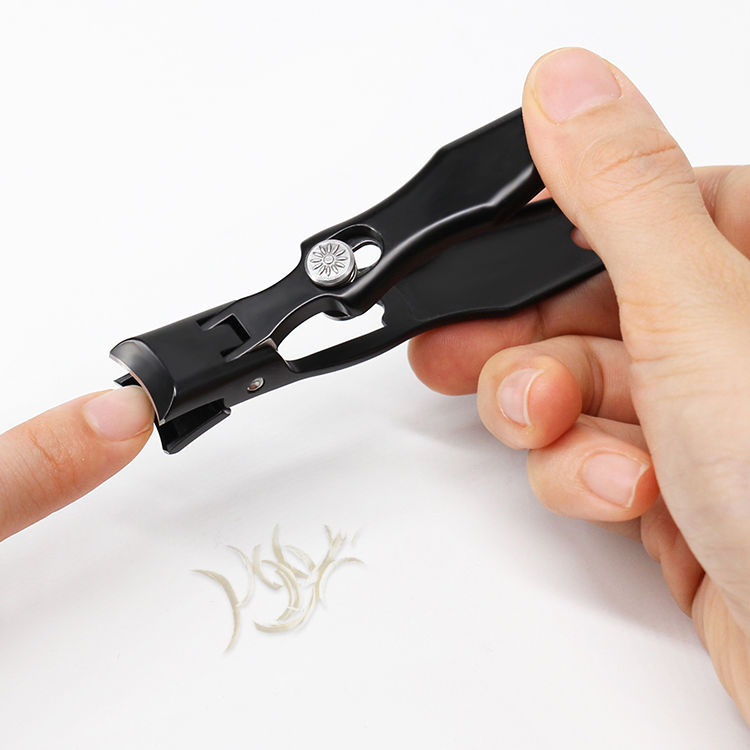 Black Stainless Steel Sharp Toe Finger Cutter Nail Clipper