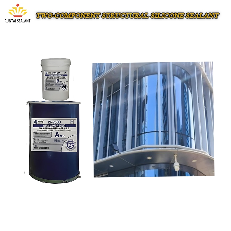 Two-Part Component Black Weatherproof Silicone Sealant for Building Materials Construction Adhesive