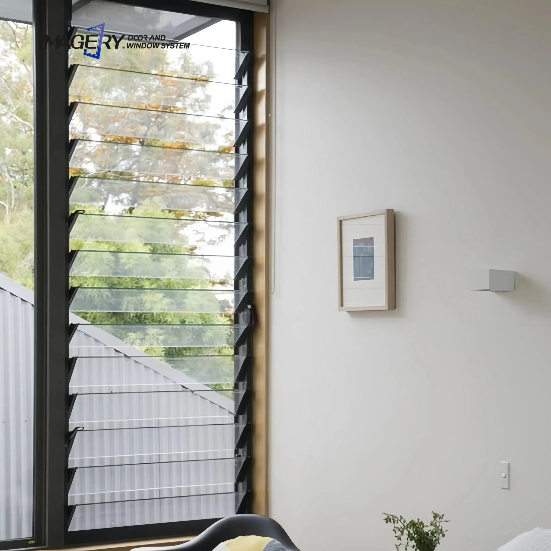 Customized China Latest Design Tempered Glass Aluminium Fixed Adjustable Louver Jalousie Windows