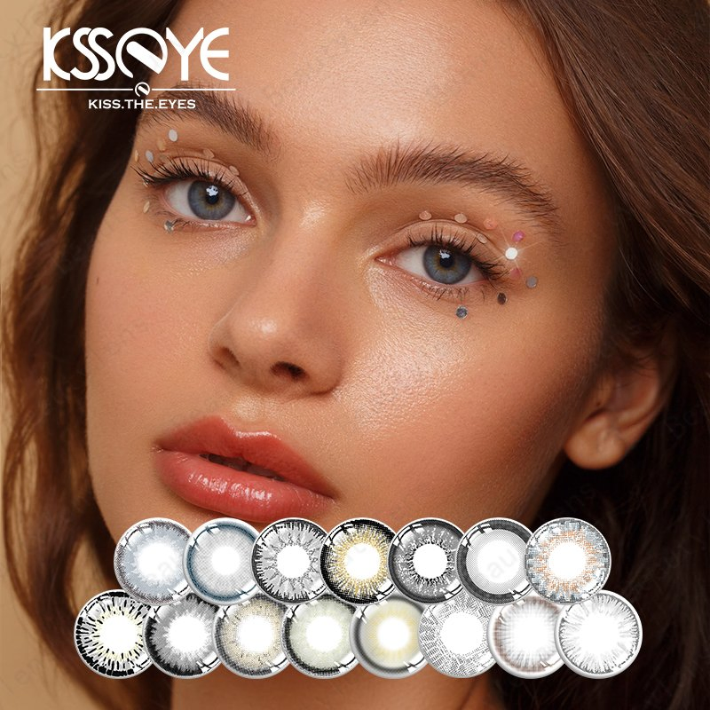 14.2mm Prescription Enhancement Tint Colored Contacts for Graduated Eyes