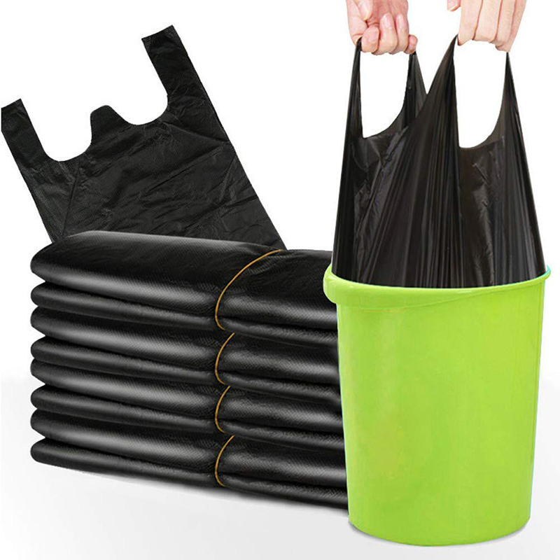 Heavy Duty Disposable PE Plastic T Shirt Garbage Bag