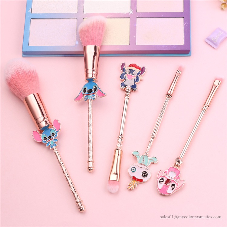 Ready to Ship Lilo and Stitch Makeup Brush Set 5PCS Interstellar Baby Makeup Brush