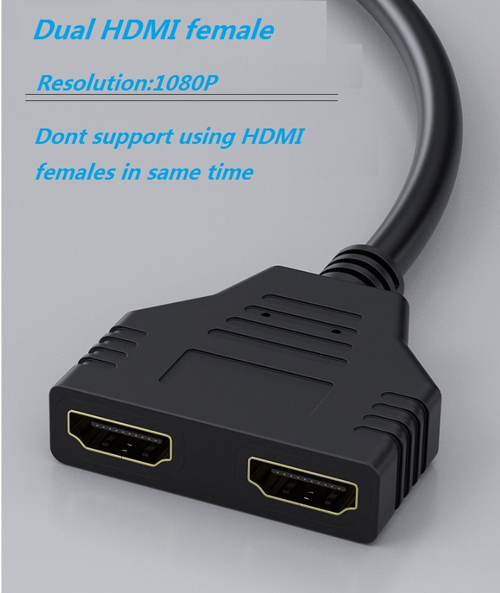 Разветвитель HDMI 1x2, 4K 30Hz, кабель-переходник