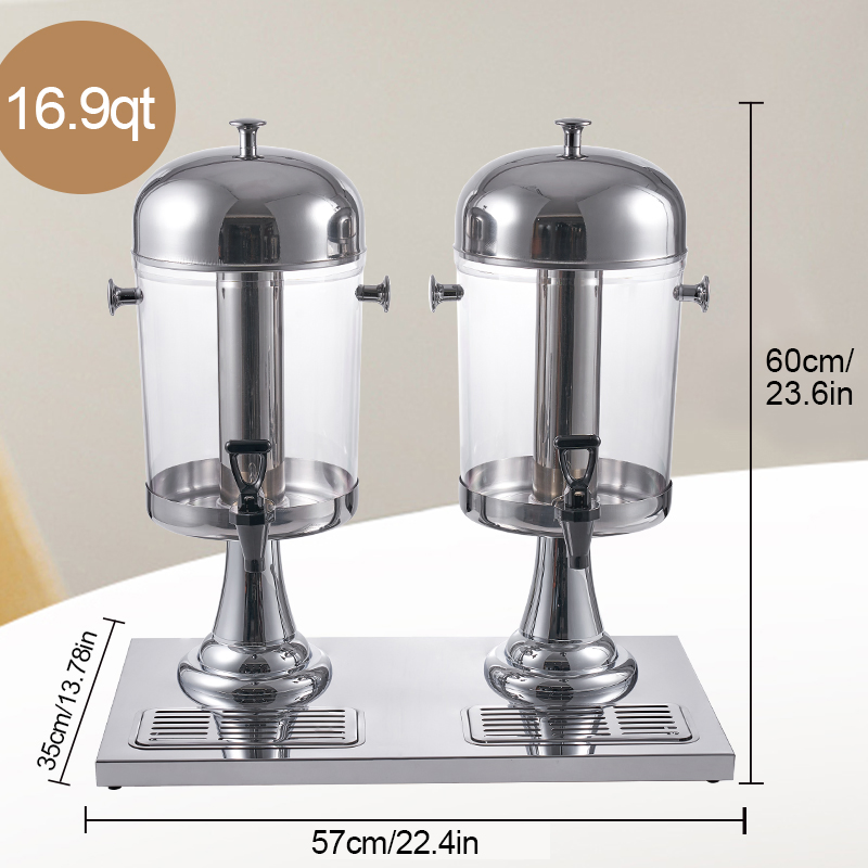 Daosheng Wholesale Restaurant Buffet Double Drink Plastic Dispenser Commercial Portable Pineapple Juice Dispenser