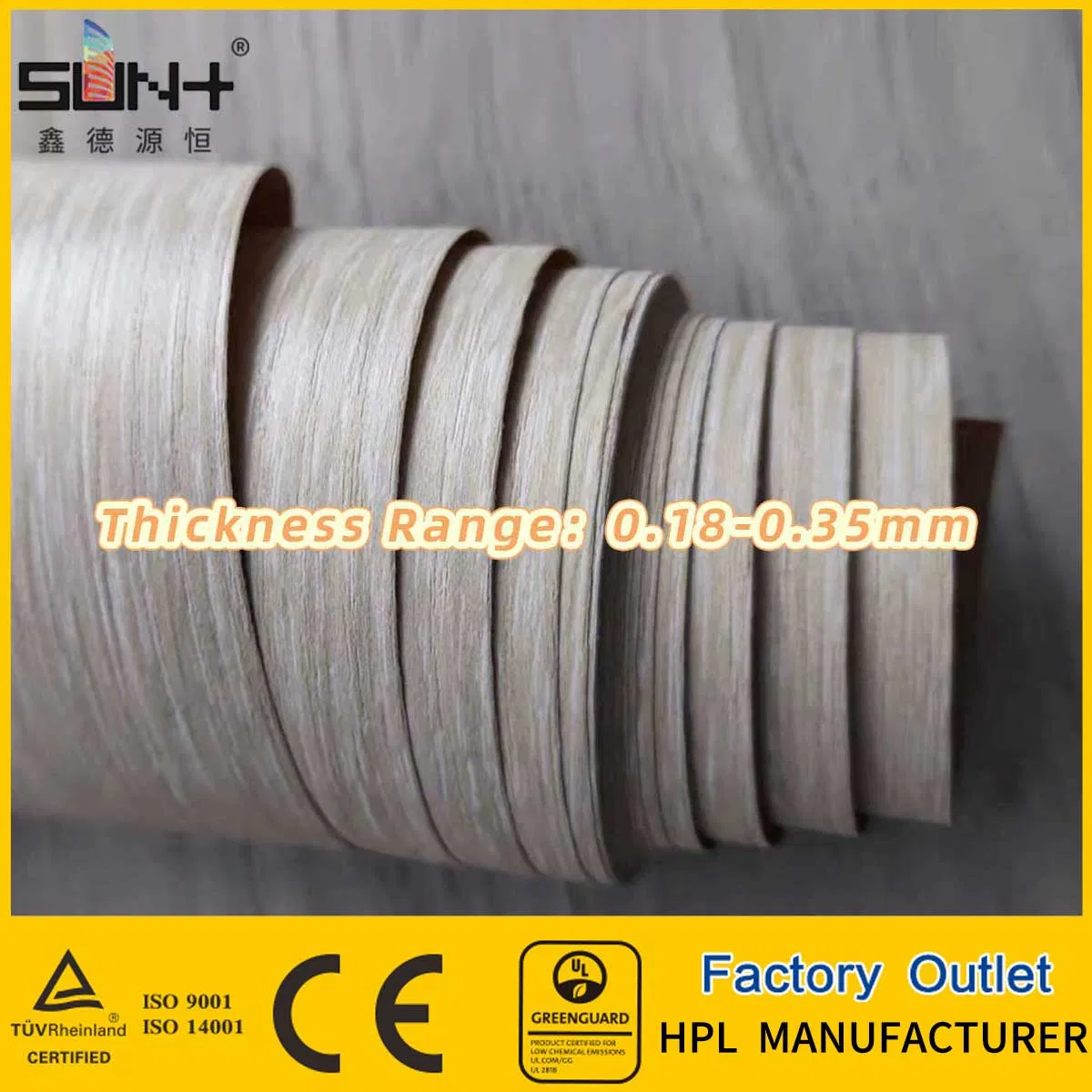 Plastic Pallet 0.18-0.35mm HPL Manufacturer Factory Outlet Waterproof Decorative High-Pressure Laminates