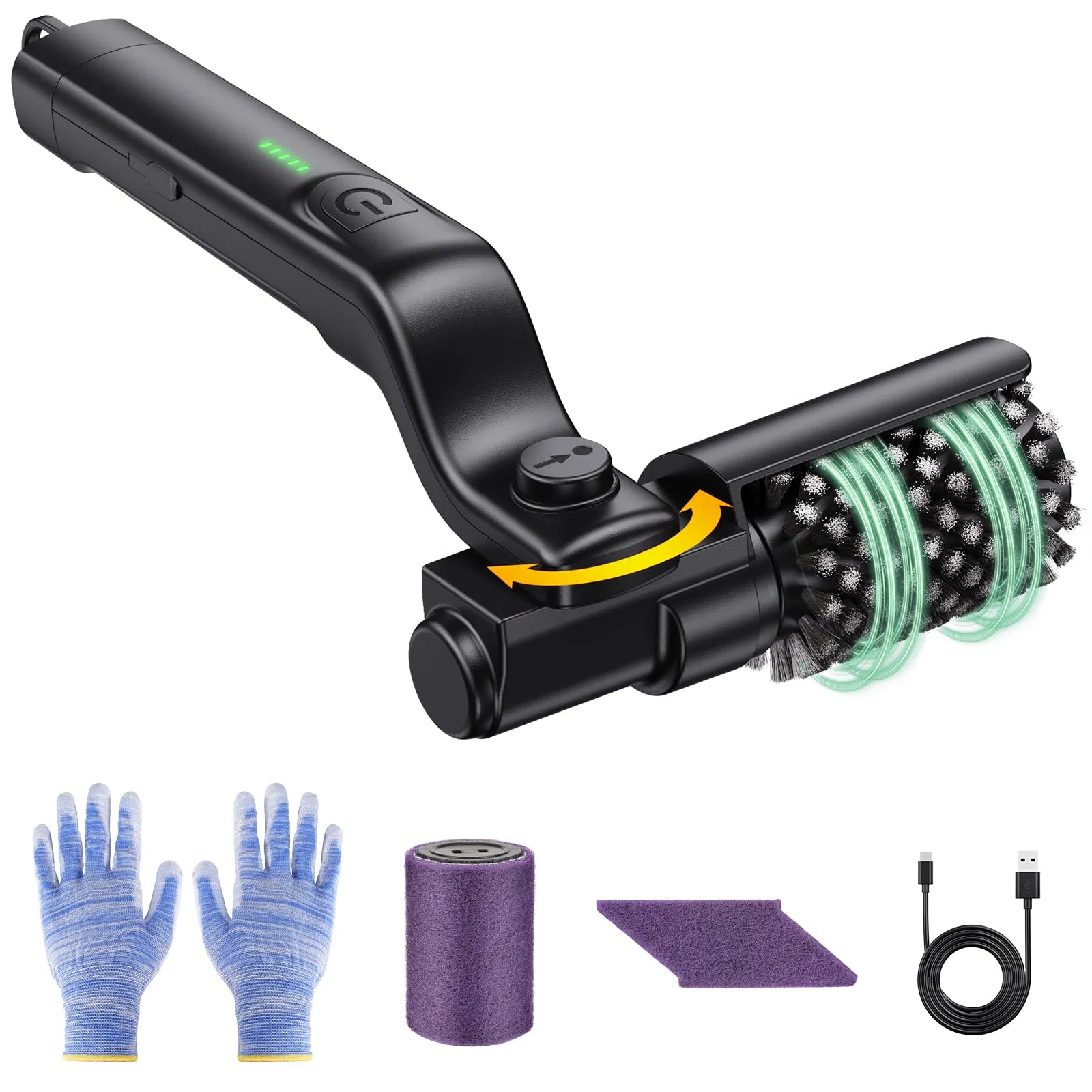 Rechargeable Electric Rotary Grill Cleaning Brush for BBQ