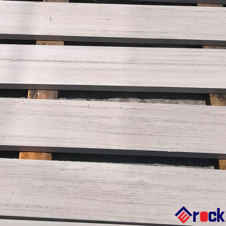 High Quality Honed White Wooden Marble Floor Tiles and Wall Tiles for Hotel Decoration