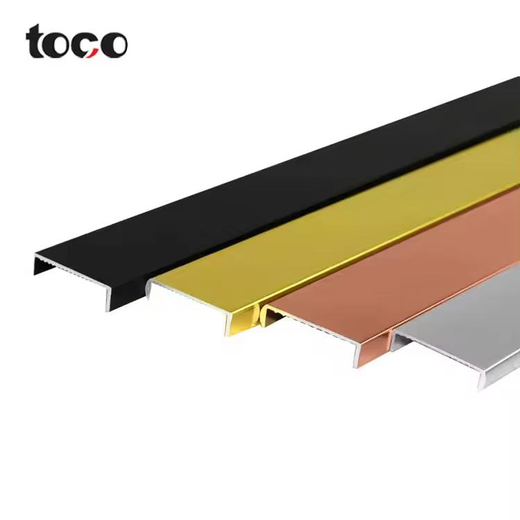 Easy Installed Square Edge Banding Aluminum Alloy Profile Tile Trim