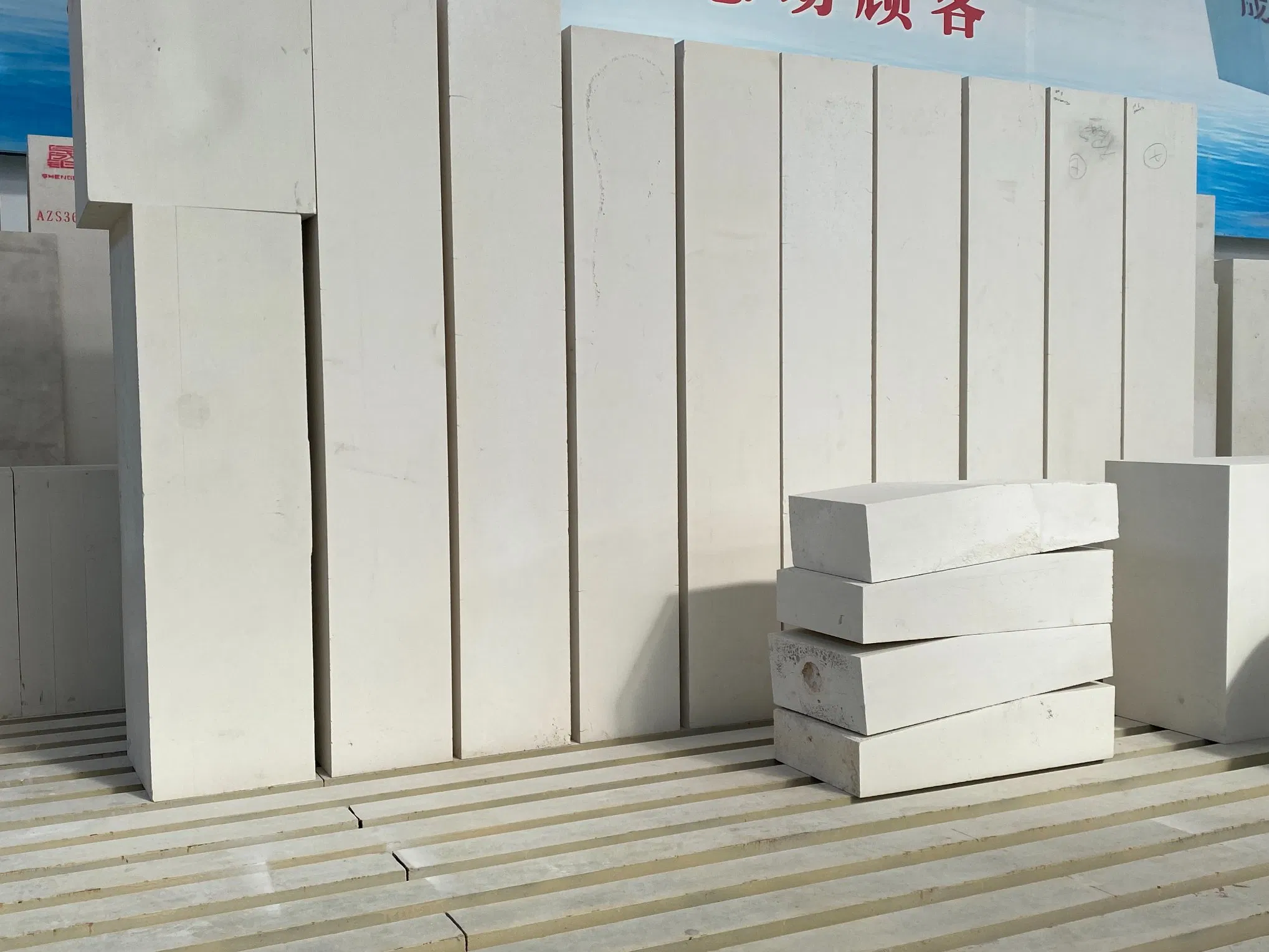 Огнеупорный кирпич AZS циркониево-корундовый для стекловаренных печей