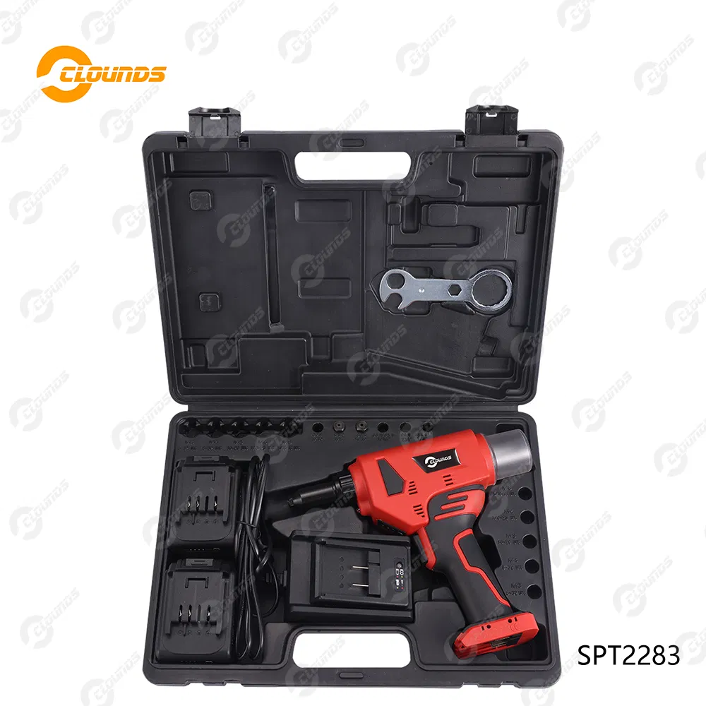 Spt2284 4.0-6.4mm Rechargeable Heavy Duty Brushless Cordless Hand Riveter Gun