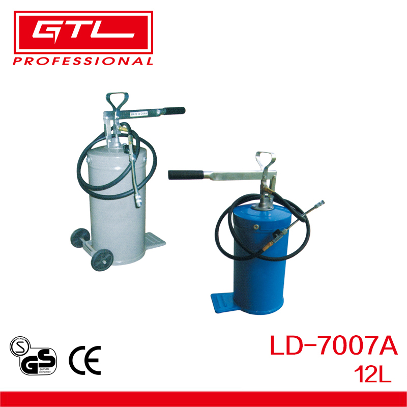 12L Car Truck Machinery Manual Oil Greaser Tool Fast &amp; Easy Greasing Hand Operating Grease Gun Pump (LD-7007A)