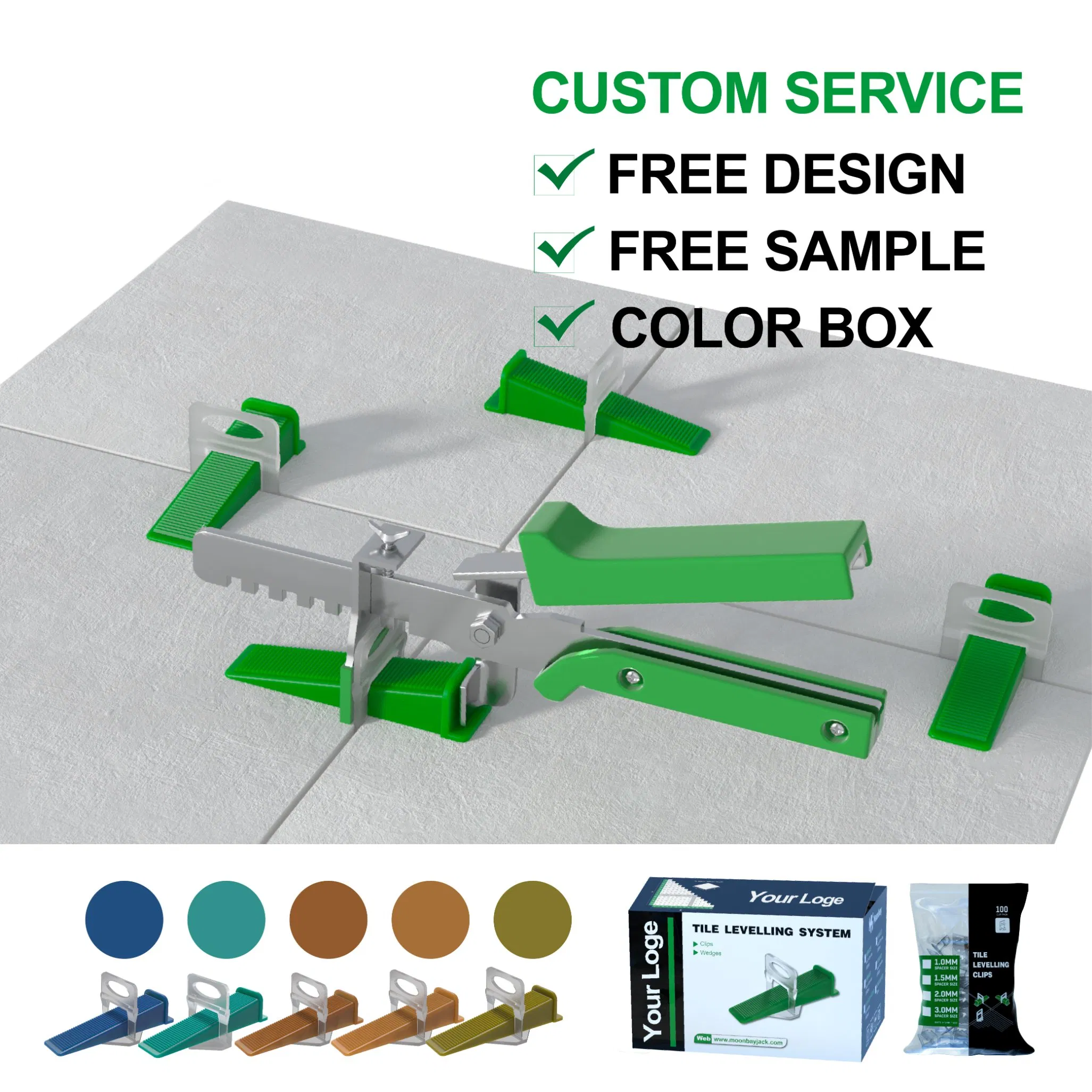 Tile Tools Clips Wedges for Tiling Ceramic Floor Tile Leveling System