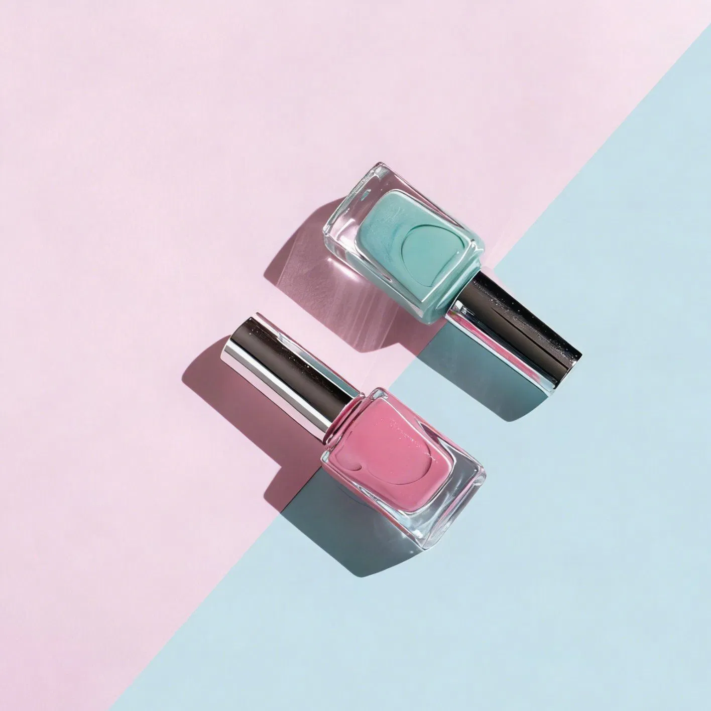 Empty Nail UV Gel Polish Glass Bottle Nail Polish Bottle with Brush