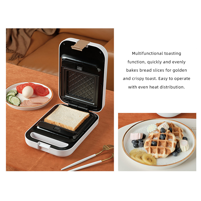 Multifunctional Sandwich Breakfast Maker with Detachable Baking Tray & Timer