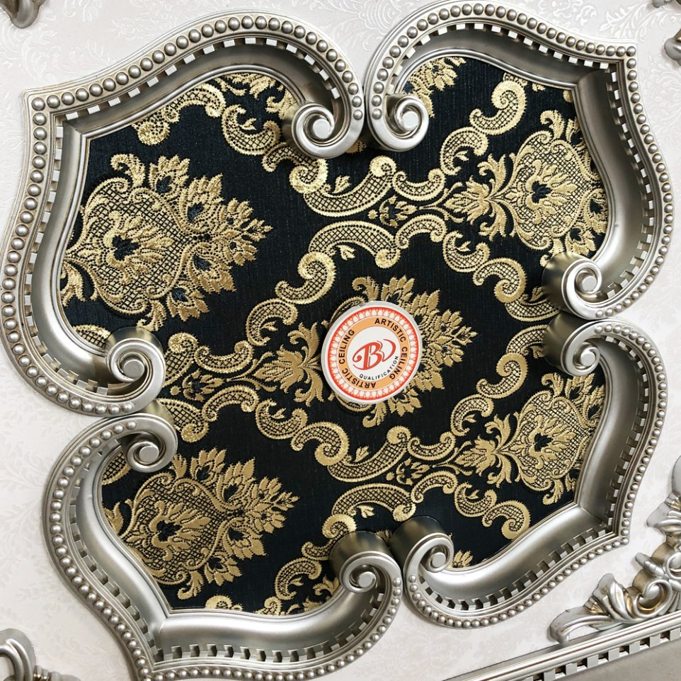 Banruo New Design Square Ceiling Electroplated Silver Antique Art Lamp Pool