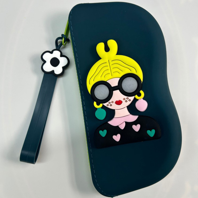 Sunglasses Storage Bag Portable Storage Bag Glasses Bag Drop-Proof Silicone Storage Box Hangable Waterproof Glasses Portable Case