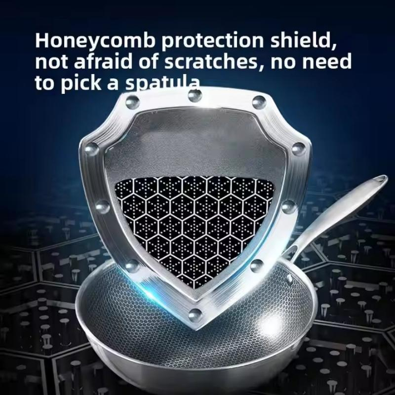 Сковорода вок сотовой формы 30 см, нержавеющая сталь