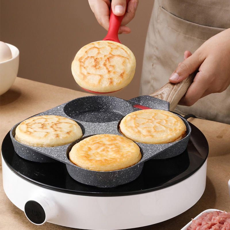 Heat Resistance 4 Hole 2 Hole Nonstick Cookware Sets Bohemian Egg Burger Frying-Pan Non-Stick Dumpling Pot