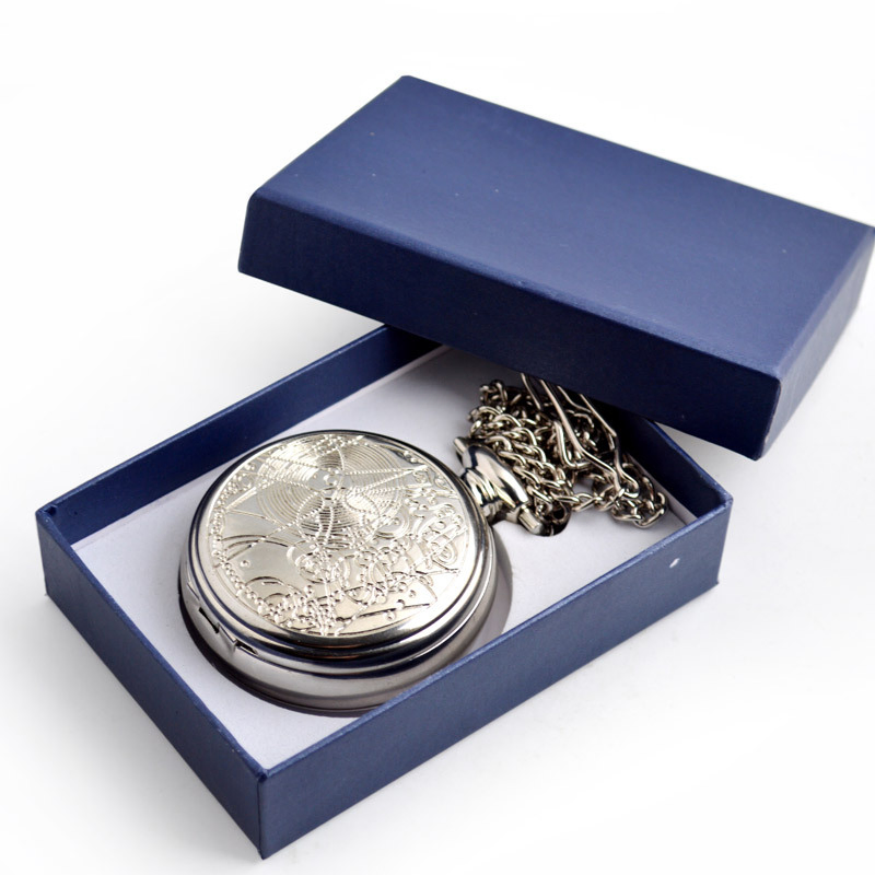 Promotion Gift Big Size Analog Quartz Alloy Metal Pocket Watch for Men