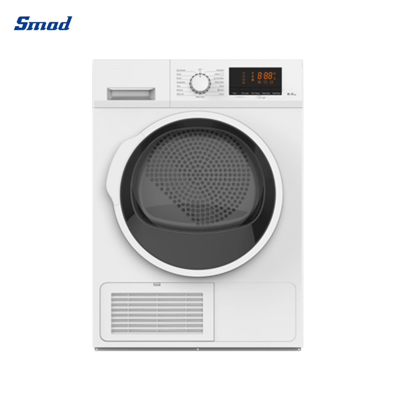 Home Electrice Condenser Drying 8kg Front Loading Clothes Dryer Machine