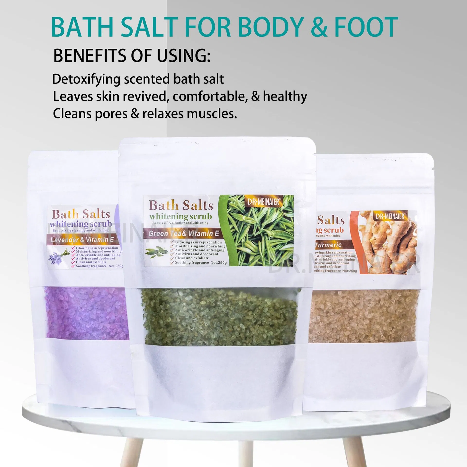 Natural Organic Lavender Bath Salts Crystal Turmeric Salt