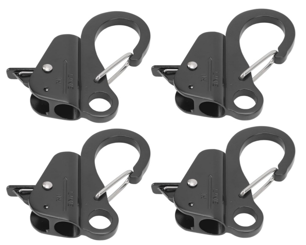 Black Stainless Steel 316 Quick Release Anchor Hook Clip for Boat Anchor Rope