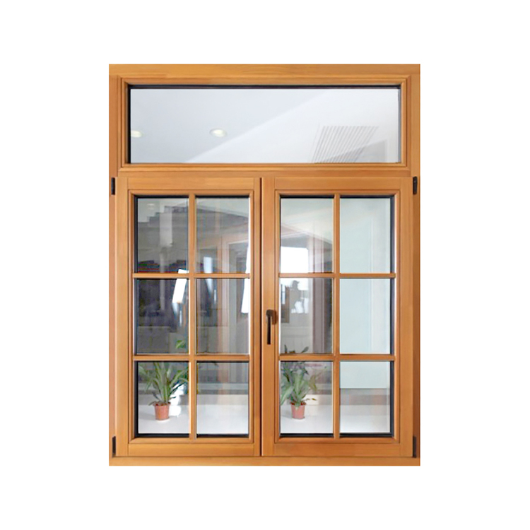 Fix American Classic Mirror and Grill Anti Theft Large Casement Windows Design Glass