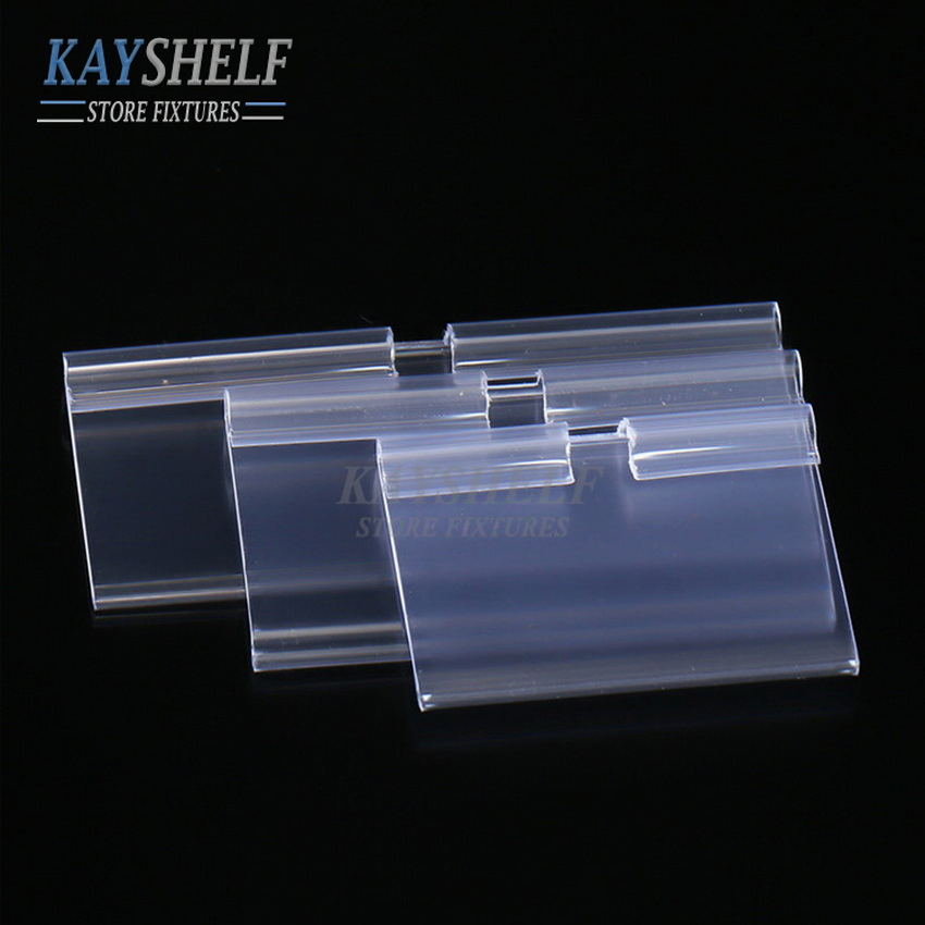 Supermarket Shelf Plastic Label Sign Tag Price Data Holder for Hooks