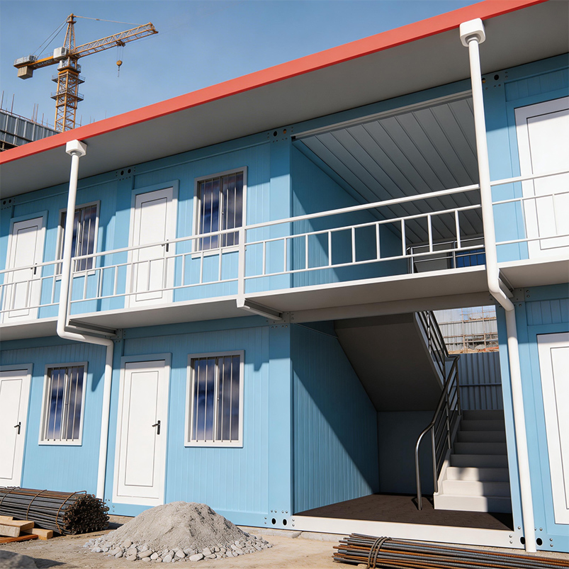 After War Rebuild Fast Built Low Cost Modular Apartment for Construction Site Workers Prefabricated House