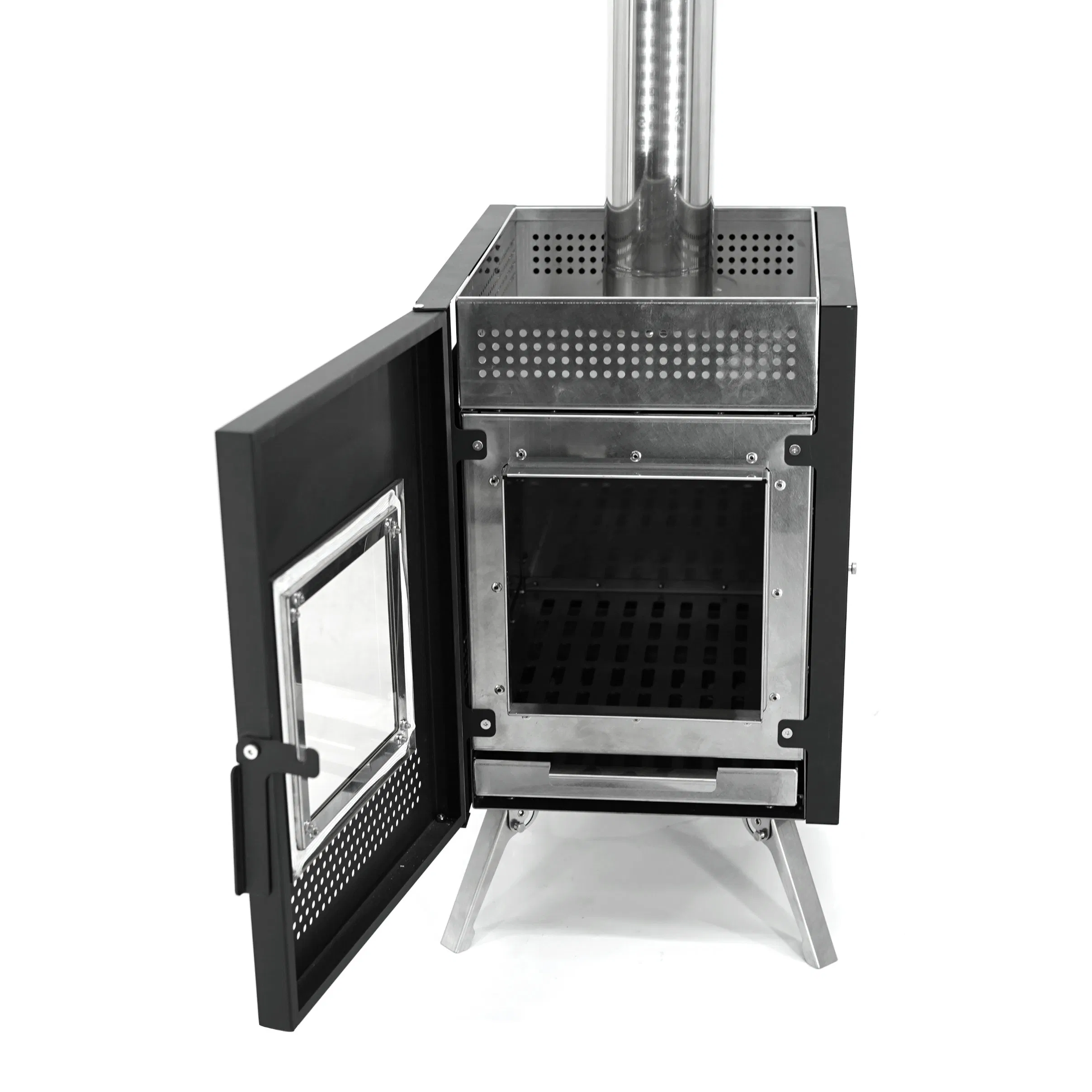 Портативная дровяная печь-сауна для палатки