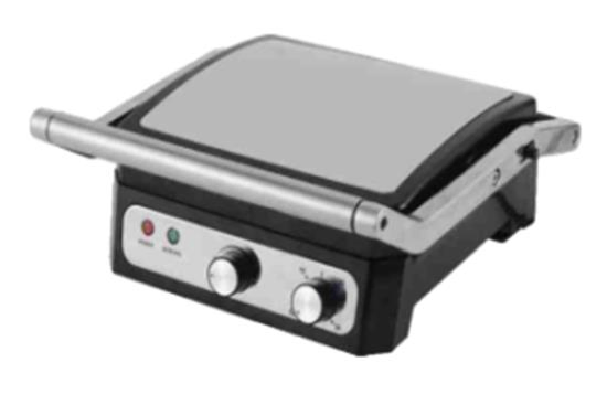 4 Slice Stainless Steel Panini Sandwich Maker Contact Press Grill