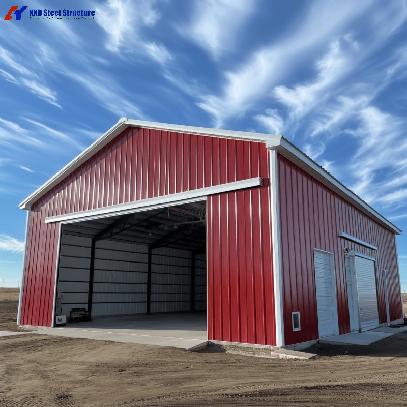 Prefabricated Structural Steel Construction Metal Shed