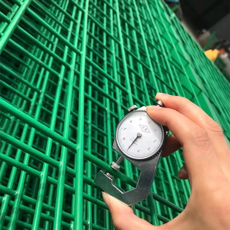 Green Double-Wire Fence - High-Strength and Durable Protective Fence