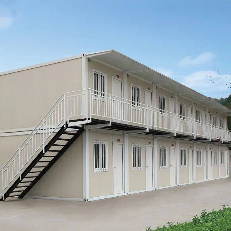 Steel Buildings Flat Pack Shipping Prefabricated Sandwich Panel Prefab Container House Portable Garage