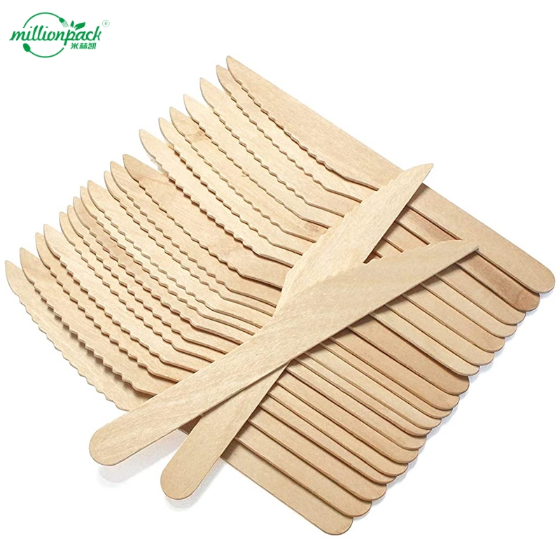Trendy Wholesale Wood Knife with Waterproof Matte Finish for Modern Catering