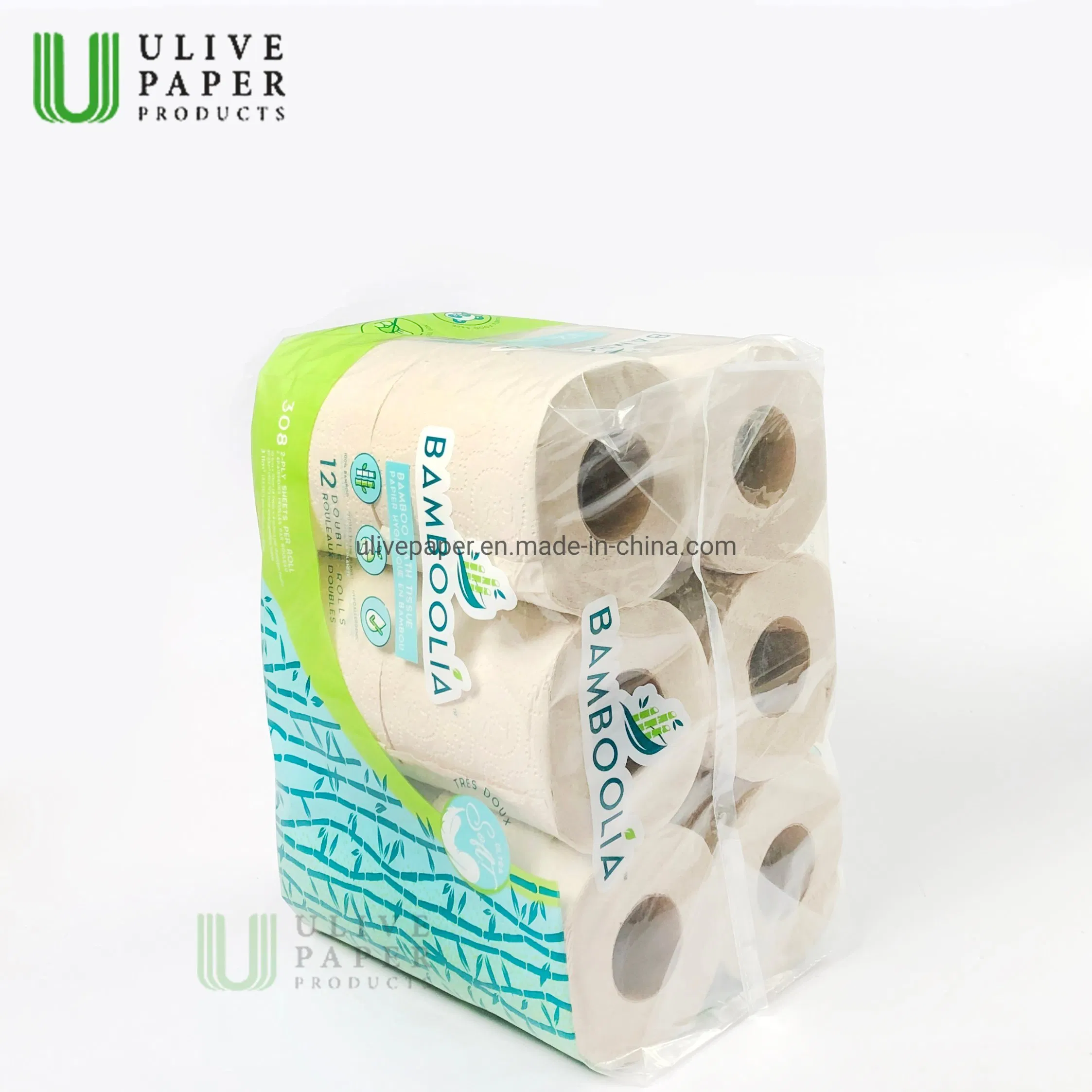 Ulive Wholesale Price Sells Bamboo Wood Pulp Toilet Paper Tissue Roll Paper
