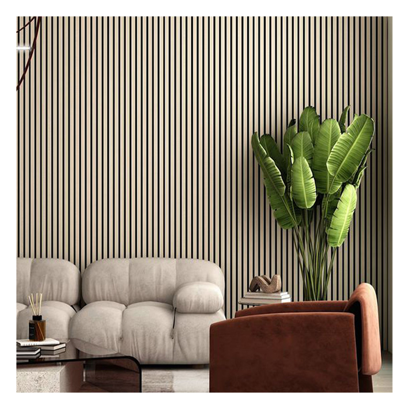 High Density Polyester Pet Acoustic Panel Wooden Veneer for Recording Room