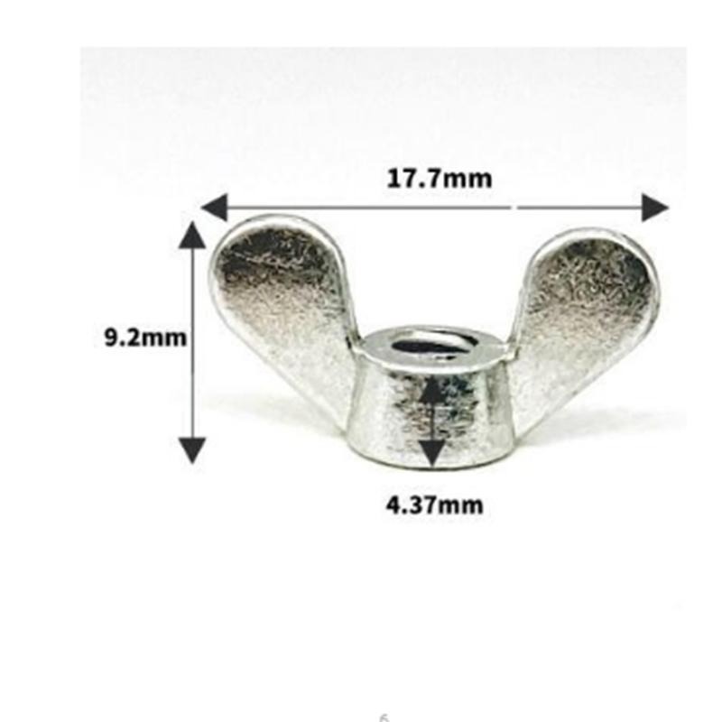 Butterfly Female Plate Female Zinc Alloy Hand Twist Round Wing Butterfly Female Horn Ingot Nut