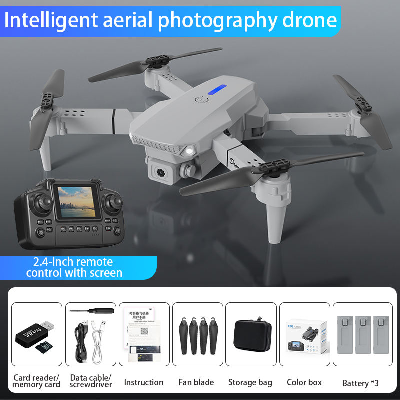 Дрон E88 с оптическим позиционированием и трансляцией видео